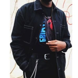 Men’s black jean shirt